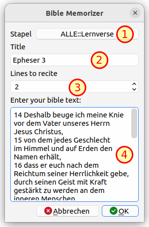 Bible Memorizer Import